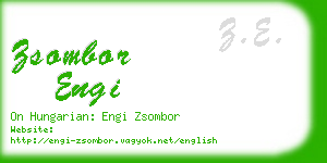 zsombor engi business card